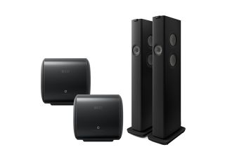 KEF LS60 Wireless AV Speaker Pack (Pair of KC62 Subwoofer)