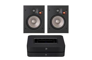 Bluesound Powernode with JBL Studio 2 6IW In-Wall Speakers