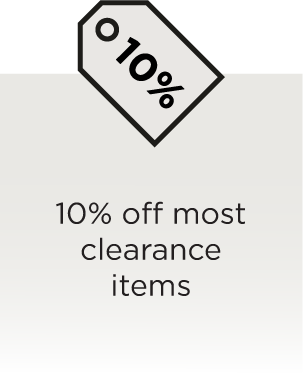 10% off most clearance items